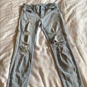 American Eagle ripped jeans